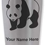 Commuter Travel Mug, Panda Bear, Personalized Engraving Included
