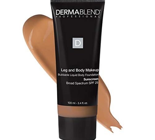 Dermablend Leg and Body Makeup, with SPF 25. Skin Perfecting Body Foundation for Flawless Legs with...