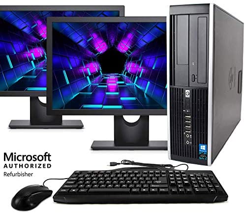 Desktop Computer Package Compatible with HP Elite 8100, Intel Core i5 3.2-GHz, 8 gb RAM, 500 GB HDD, Dual 19" LCD, DVD,...