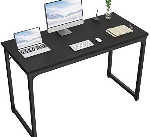 Foxemart Computer Desk 47” Modern Sturdy Office Desk PC Laptop Notebook Study Writing Table for Home...