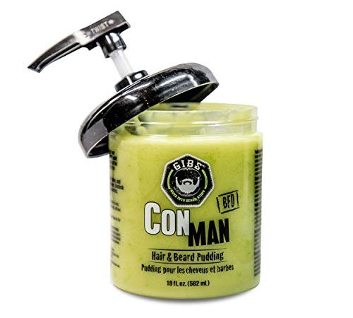 GIBS Con Man Leave-In Beard & Hair Conditioner - Beard Pudding - Curl Definer (2 sizes)