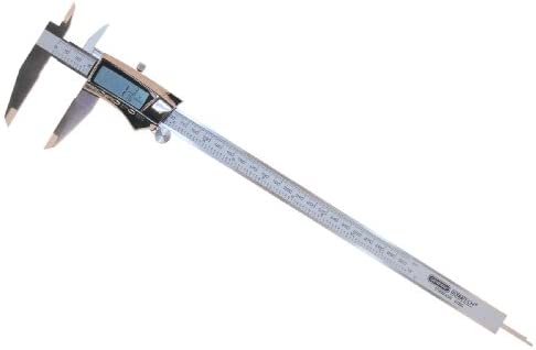 General Tools 14712 Fraction Plus Digital Fractional Caliper, Stainless Steel, 12-Inch