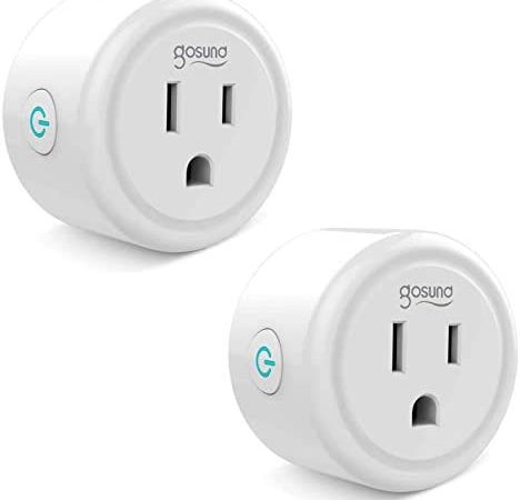 Gosund Smart Plug Works with Alexa and Google Home, 2.4GHz Wifi enabled Remote Control Smart Outlet,...