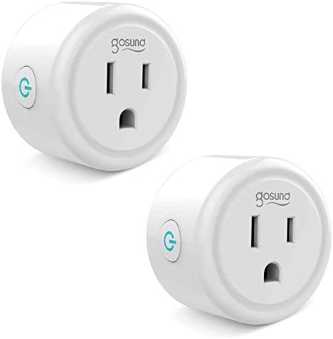 Gosund Smart Plug Works with Alexa and Google Home, 2.4GHz Wifi enabled Remote Control Smart Outlet,...