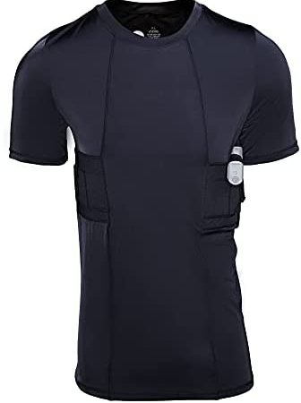 Graystone Concealable Holster T-Shirt for Men- Crew Neck, Easy Reach Comfortable & Compression Carry...