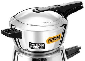 Hawkins-Futura F-41 Induction Compatible Pressure Cooker, 4-Liter, Stainless Steel