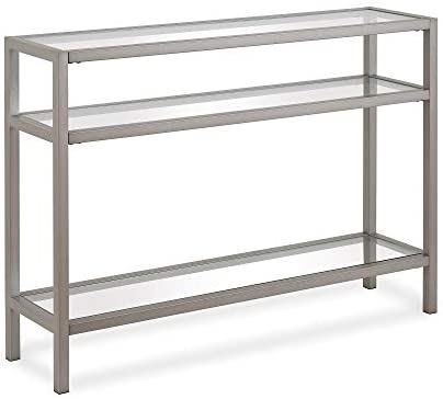 Henn&Hart AT0173 Industrial Console Sofa Table, 3-Tier Open Shelf Entryway/Hallway Table for Living...