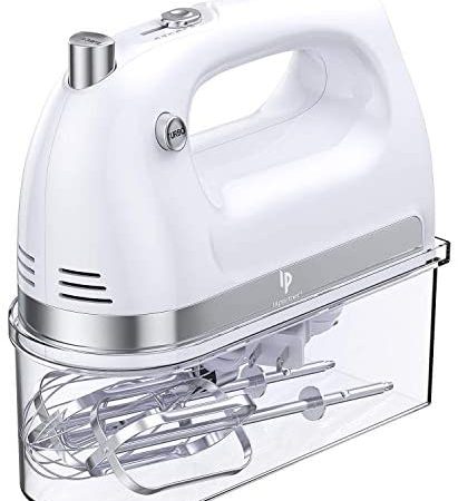 LILPARTNER Hand Mixer Electric, 400W Ultra Power Kitchen Mixer Handheld Mixer With 2x5 Speed (Turbo...