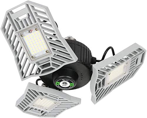 Led Garage Light LED Garage Lighting 6000Lm Super Bright Garage Lights with Adjustable...