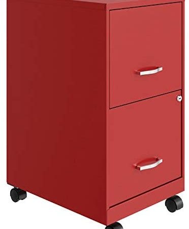 Lorell SOHOSOHO SOHO Mobile File Cabinet, Red