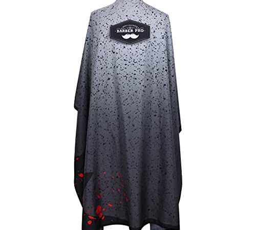 MEN'S GROOMING BARBER PRO Barber Cape, Hair Cutting Cape with Snap Closure, Waterproof Salon Cape -...