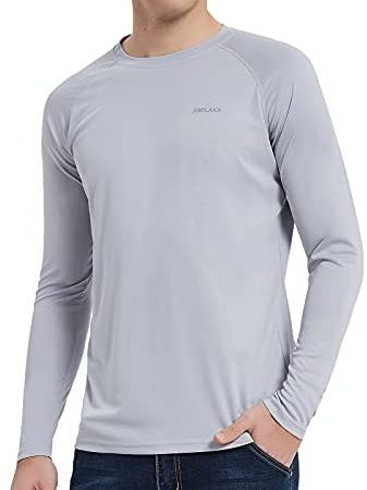 Men's Long Sleeve Shirts UPF 50+ Sun Protection Quick Dry Lightweigh Outdoor Tops for Running...