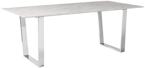 Meridian Furniture Carlton Dining Table, Chrome
