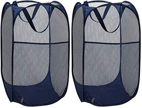 Mesh Popup Laundry Hamper - Portable, Durable Handles, Collapsible for Storage and Easy to Open....