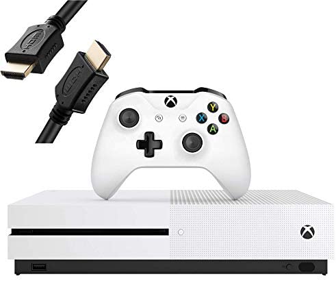 Microsoft Xbox One S 1TB Console, White, with 1 Xbox Wireless Controller - 4K Ultra Blu-ray and 4K...