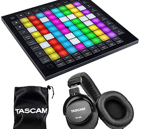 Novation Launchpad Pro Grid Controller [MK3] Bundle with Tascam TH-05 Headphones