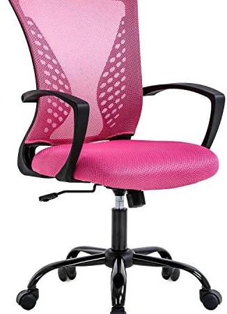 Office Chair Desk Chair Computer Chair with Lumbar Support Armrest Mid Back Rolling Swivel Task...