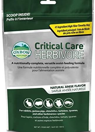 Oxbow Animal Health Critical Care, Herbivore, Anise Flavor, 454 Gram Bag, 70104