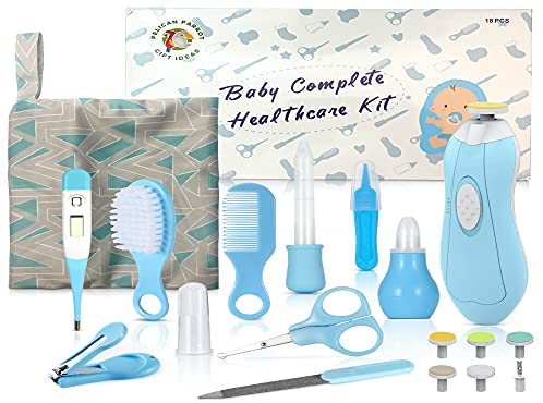 PelicanParrot, 18 PCs. Baby Essentials for Newborn, Baby Healthcare and Grooming Kit, Baby Medicine Dispenser, Baby Care Kit,...