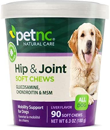 PetNC Natural Care Hip and Joint Soft Chews for Dogs, 90 Count