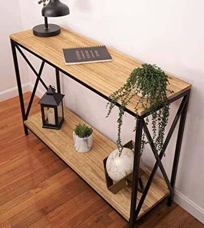 Premium Home Farmhouse Console Table – Sofa Table, Behind Couch Table, Entry way Table Decor, Rustic Wood Console Table,...