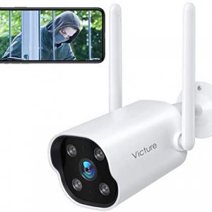 Security Camera Outdoor,Victure 1080P WiFi Home Smart Security Weatherproof Dual Antenna Camera with Night...