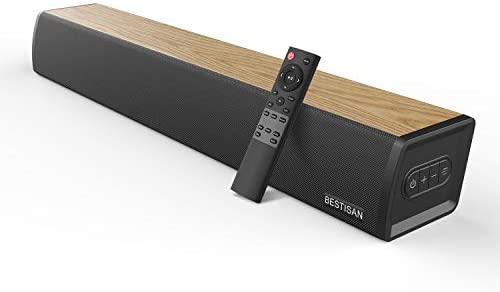 Sound Bar, BESTISAN Sound Bars for TV Wired and Wireless Bluetooth 5.0 Home Theather System Speaker...