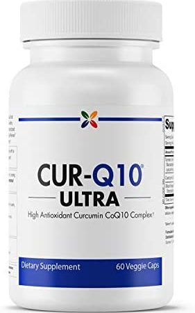 Stop Aging Now CUR-Q10 Ultra Curcumin CoQ10 Complex Veggie Capsules