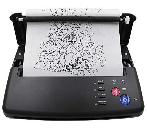 Tattoo Transfer Stencil Machine,Beoncall Tattoo Transfer Printer Machine Black Thermal Copier...