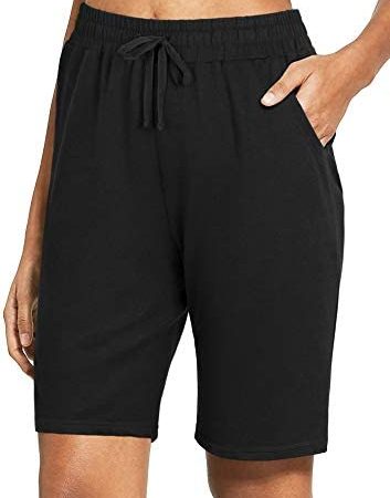 Tencole Womens Athletic Workout Shorts 10'' Lounge Long Shorts for Yoga Running