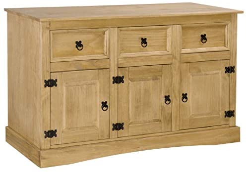 Unfade Memory Buffet Sideboard Server Storage Cabinet Console Table with 3 Drawers and 3 Doors 52"x16.9"x30.7" | Solid...