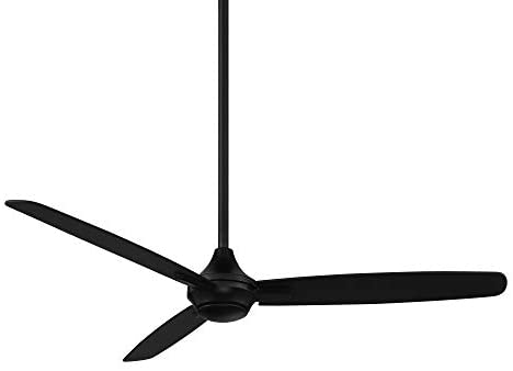 WAC Lighting Blitzen Indoor or Outdoor Smart Compatible Ceiling Fan with Remote Control 54in Blade Span Matte Black No Light...