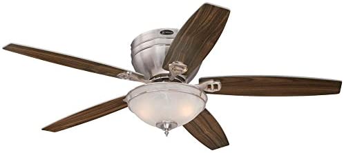 Westinghouse Lighting 7209700 Indoor Ceiling Fan, Brushed Nickel with LED Bubs