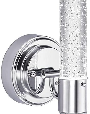 Westinghouse Lighting, Chrome 6307600 Cava One-Light LED Indoor Wall Fixture, Finish with Bubble...
