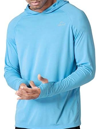 Willit Men's UPF 50+ Sun Protection Hoodie Shirt Long Sleeve SPF Fishing Outdoor UV Shirt Hiking...