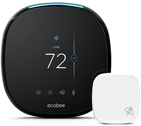 ecobee4 Smart Thermostat with Built-In Alexa, Room Sensor Included