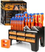 117PCS Magnetic Screwdriver Set for Men Tools Gift Includes Precision screwdriver Key Set Nut Driver...