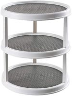 12 inch Diameter Turnable Lazy Susan Spice Rack Organizer for Large Cabinet, Kitchen Dining Table...