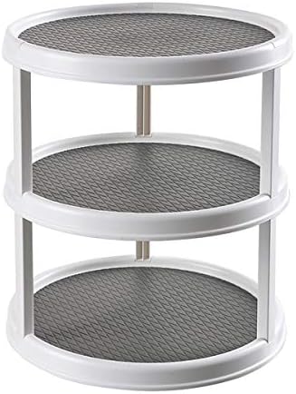 12 inch Diameter Turnable Lazy Susan Spice Rack Organizer for Large Cabinet, Kitchen Dining Table...