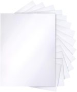 120 Sheets White Shimmer Cardstock 8.5 x 11 for Menus, 250gsm/92lb Thick Card Stock Printer Paper...