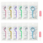 12PCS Clear Aligner Removal Tools with 2 PCS Aligner Chewies Accessories for Invisible Retainers and...
