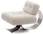 Modern Minimalist Recliner Chair – Comfortable, Stylish Lounge & Reading Chair for Living Room White...