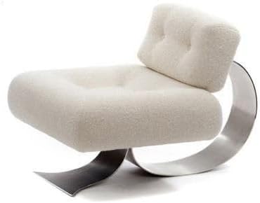 Modern Minimalist Recliner Chair – Comfortable, Stylish Lounge & Reading Chair for Living Room White...