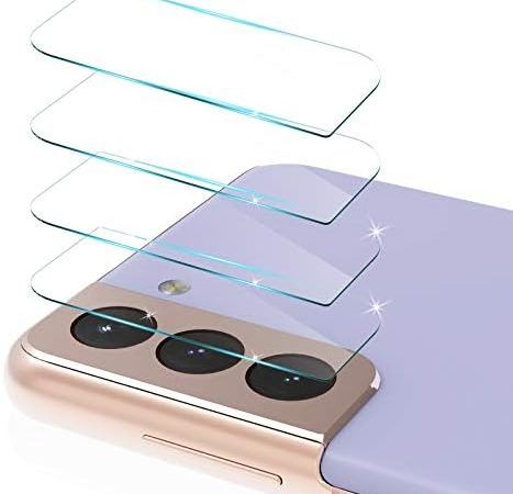 4 Pack for Samsung Galaxy S21 Camera Lens Protector, Clear Tempered Glass Back Camera Lens Cover,...