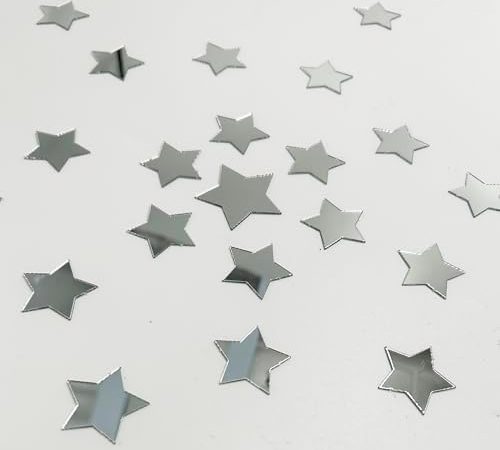 52Pcs Stars Acrylic Mirror Wall Stickers 2 Sizes Stars Stickers with Adhesive Art Decal 3D Wall...