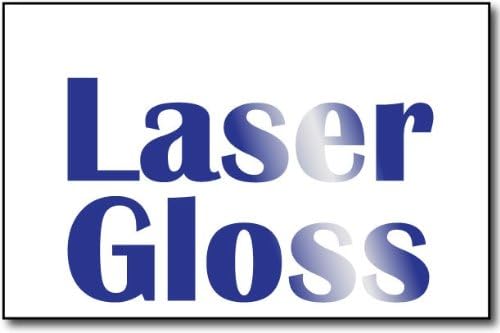 5.5" x 8.5" Paper - Laser Gloss Finish - Half Letter Size Blank Cardstock for Laser Printers (250...