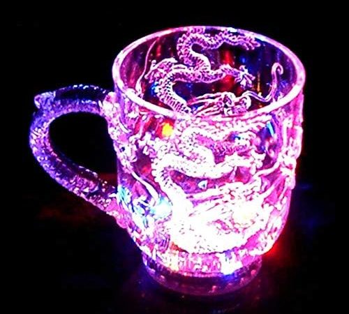 5pcs Set Flash Light Up Cups Flashing Shots Light LED Bar Night Club Party Drink Glassware Drinkware...