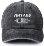 75th Birthday Gifts for Men Women, Vintage 1949 Birthday Baseball Caps Adjustable, 75th Birthday...