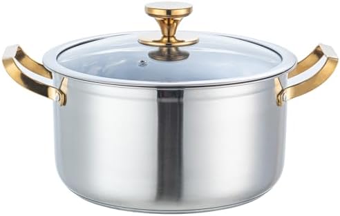 8 Quart Stock Pot with Lid,Thickened Stainless Steel Soup Pot Weighs Approximately 4.6 Pounds,...