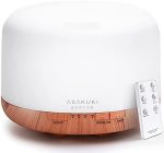 ASAKUKI 500ml Premium, Essential Oil Diffuser with Remote Control, 5 in 1 Ultrasonic Aromatherapy...
